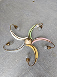 #5040 - 5 armed ceiling lights with colored leaves