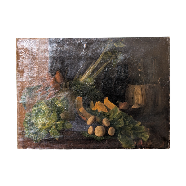 #5776 - vegie painting 18th c