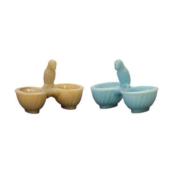 #6563 - Salt and pepper jars with parrots