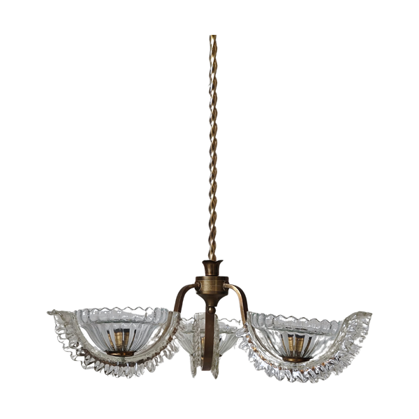 #5047 - Three armed barovier chandelier