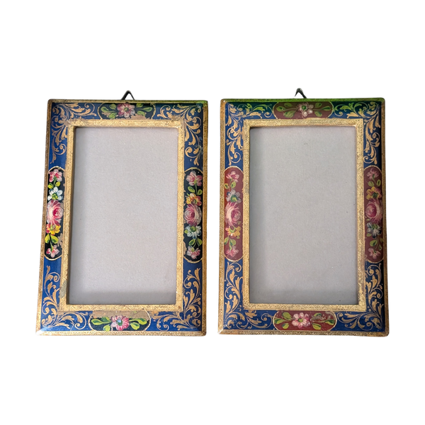 #6461 - pair of handpainted frames