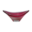 #1505 - Clear/fuchsia murano glass bowl