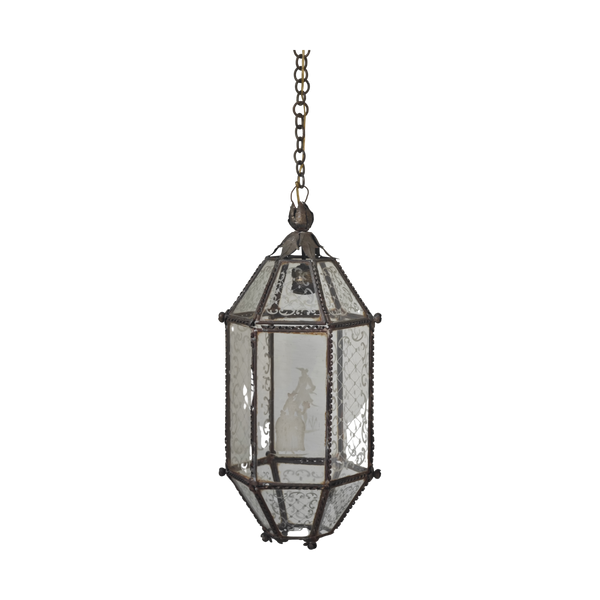 #5757 - venetian etched lantern