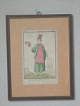 #5105 - 2 framed people water colors