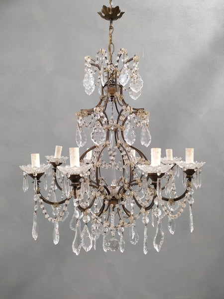 #7715-PIGG - Crystal Chandelier