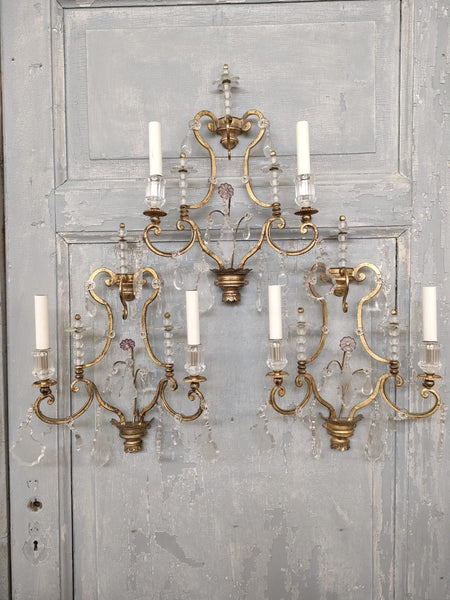 #7719-HUGG - Set of 3 Sconces