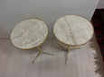#7752-RGGG - Pair of Marble Top Tables