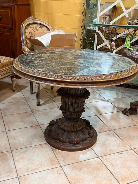 #7860-PAGG - Marble Top Table