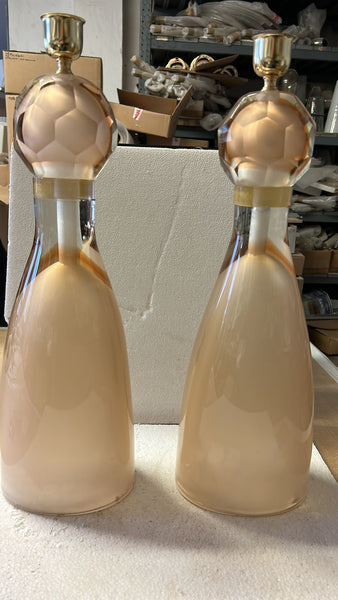 #7900-RICG - Pair of Murano Lamps