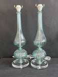#7952-PUCG - Pair of Murano Lamps (Choice of Color)