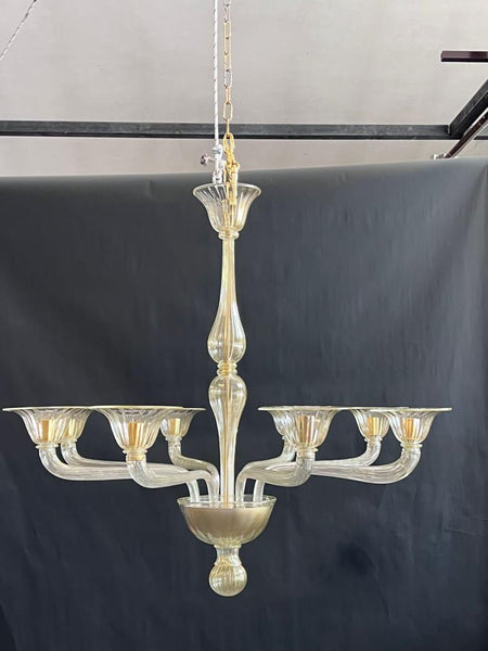 #8116 - Murano Mercato Chandelier in Gold