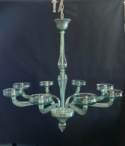 #8134 - Murano Houston Chandelier in Fontana Green