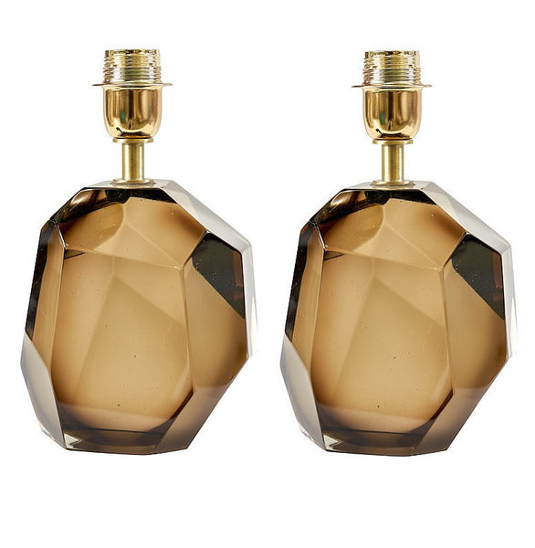 #5758-RAGG - Pair of Murano Lamps