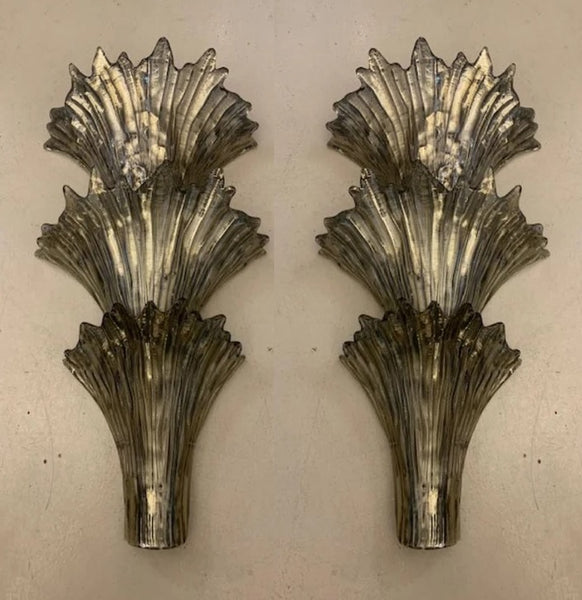#5150B-UIGG - Pair of Murano Sconces