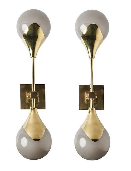 #5152-PSAG - Pair of Murano Sconces (Choice of Color)