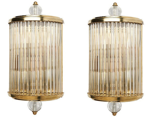 #5164-UHAG - Pair of Murano Sconces