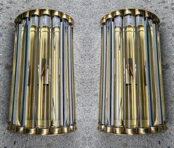 #5085-PCGG - Pair of Murano Glass Sconces