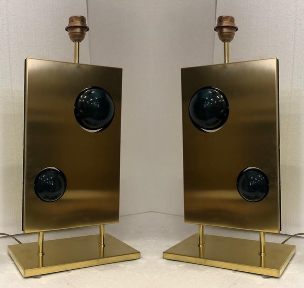 #6472-CGGG - Pair of Murano Lamps