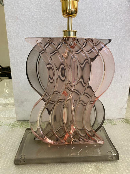 #7085-UIGG - Pair of Murano Lamps (Choice of Color)