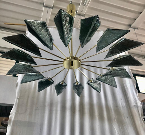 #7133-SAGG - Murano Chandelier (Can Be Used As Ceiling Mount)