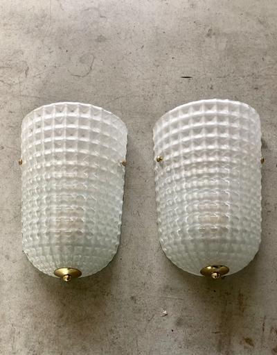 #7154-PAGG - Pair of Murano Sconces