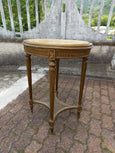 #7236-PUGG - Marble Top Table