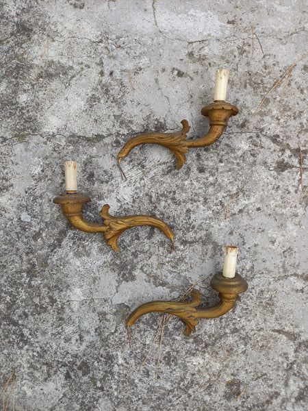 #7237-CGG - 3 Wood Sconces