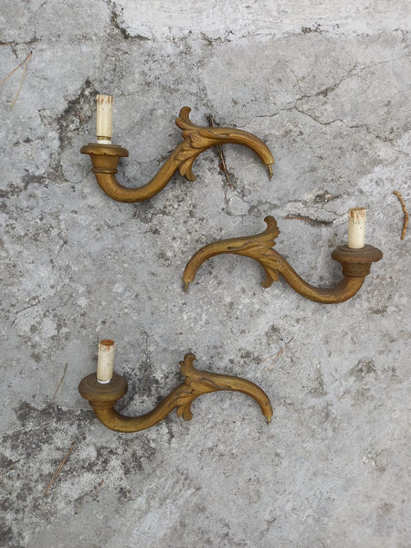 #7238-CIG - 3 Wood Sconces