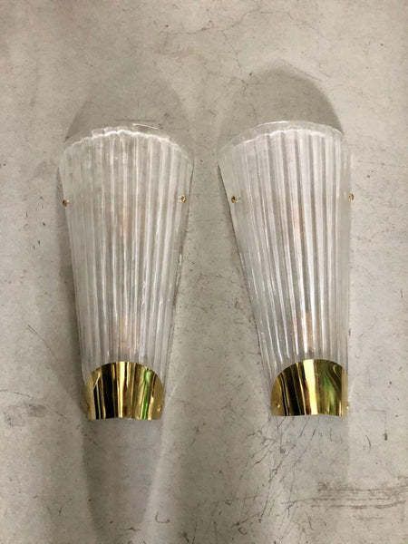 #7241-PCCG - Pair of Murano Sconces