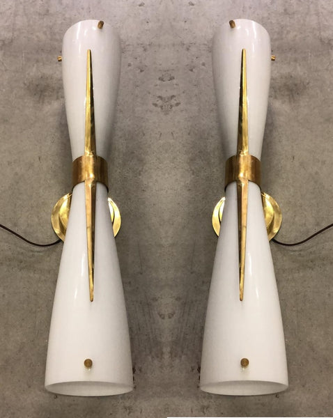 #7292-UCGG - Pair of Murano Sconces