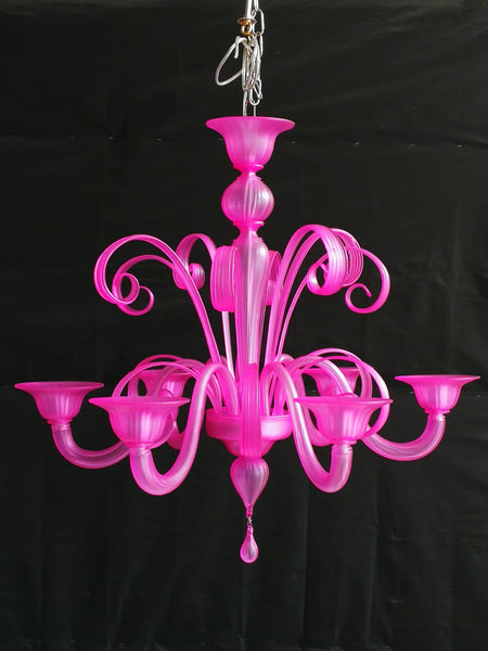 #7368-RC8G - Murano Neon Chandelier