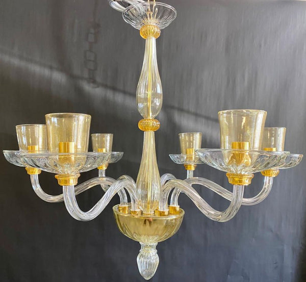 #7372-RCCG - Murano Tulip Chandelier