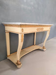 #7692-CIGG - 19th C. Marble Top Console Table