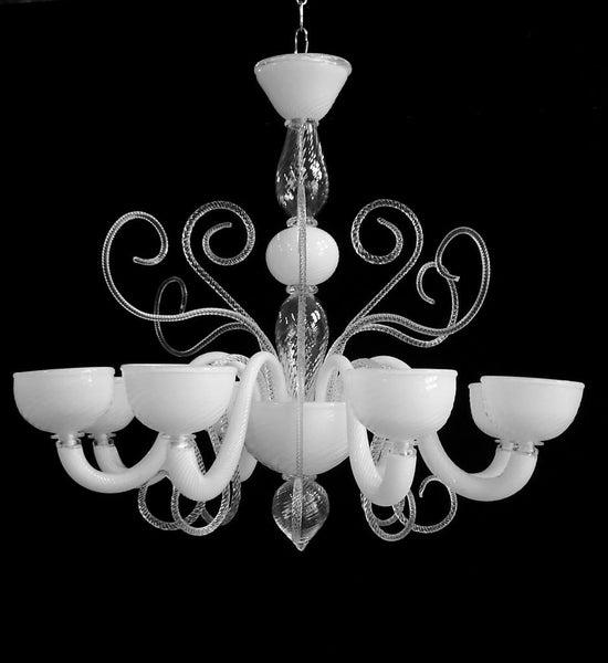 #5716 - Murano Chandelier (4 Sizes, Choice of Color)