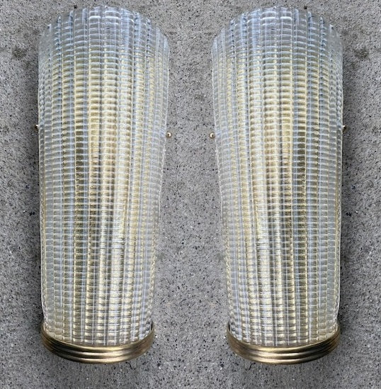 #6621-PGGG - Pair of Murano Sconces