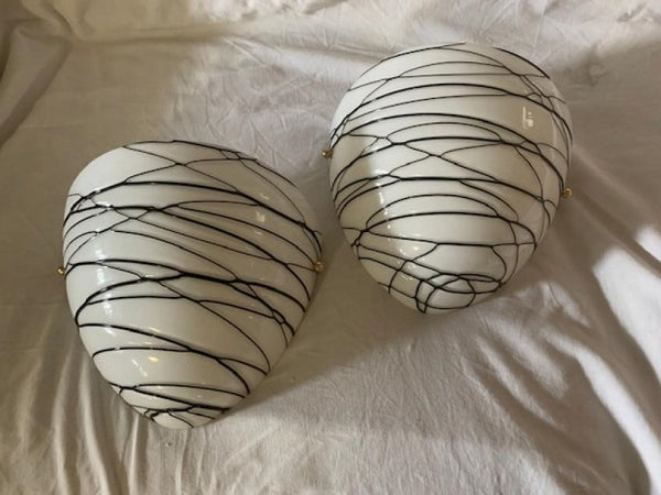 #5093-CGG - Pair of Murano Glass Sconces