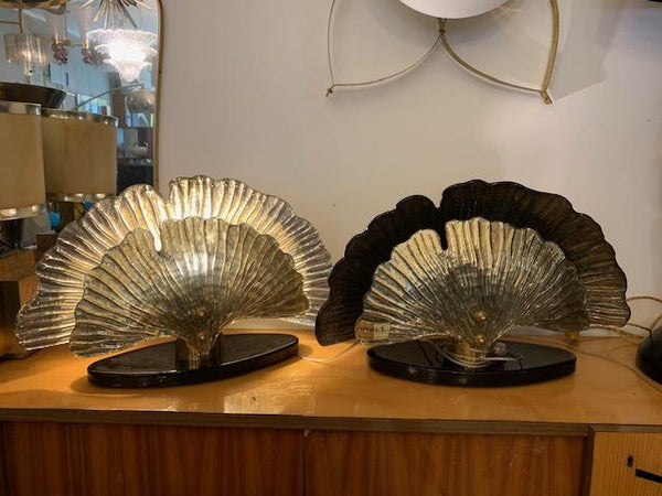 #5109-RUGG - Pair of Murano Lamps
