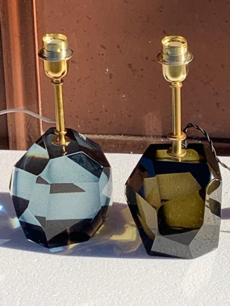 #5132-RUGG - Pair of Murano Lamps