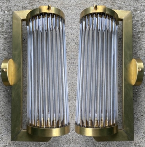 #5086-PCGG - Pair of Murano Glass Sconces