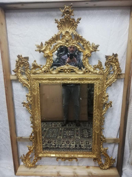 #5983-CIGG - 19th C. Giltwood Mirror