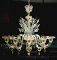 #6161-SNUG - Murano Chandelier