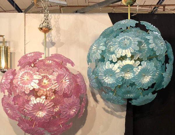 #6362-ACGG - Murano Chandelier (Choice of Color)