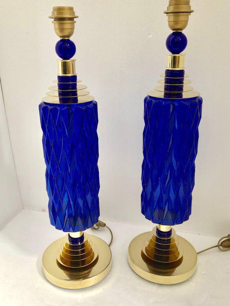 #6463-UCGG - Pair of Murano Lamps