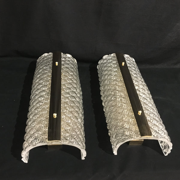 #6072-UGGG - Pair of Murano Sconces