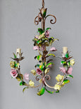 #5002 - Pair of floral chandeliers