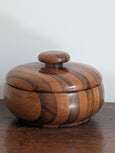 #7309 - Lidded wood bowl