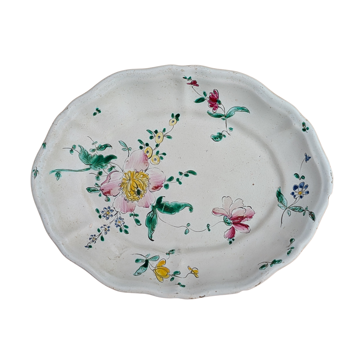 #5788 - 18th c floral plate