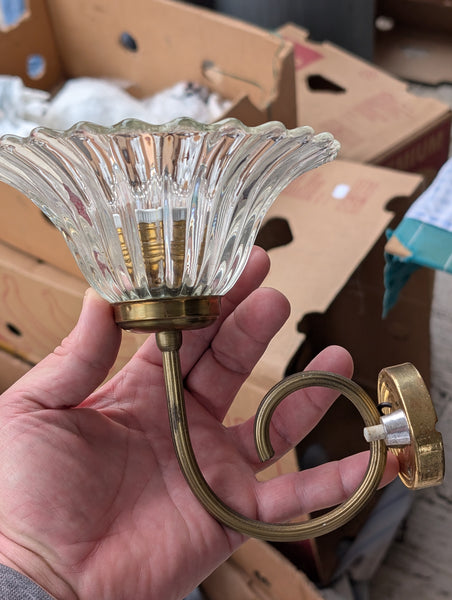 #5799 - glass tulip sconces