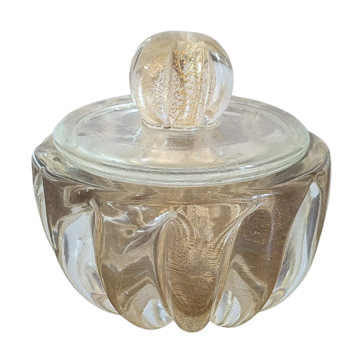 #7073 - Murano bowl gold