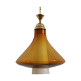 #8778 - Pendant amber white tube inside